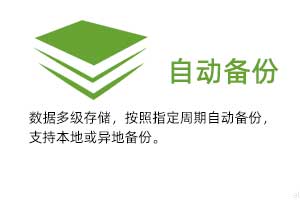 自動(dòng)備份：溫濕度數(shù)據(jù)多級(jí)存儲(chǔ)，按照指定周期自動(dòng)備份，支持本地或異地備份。
